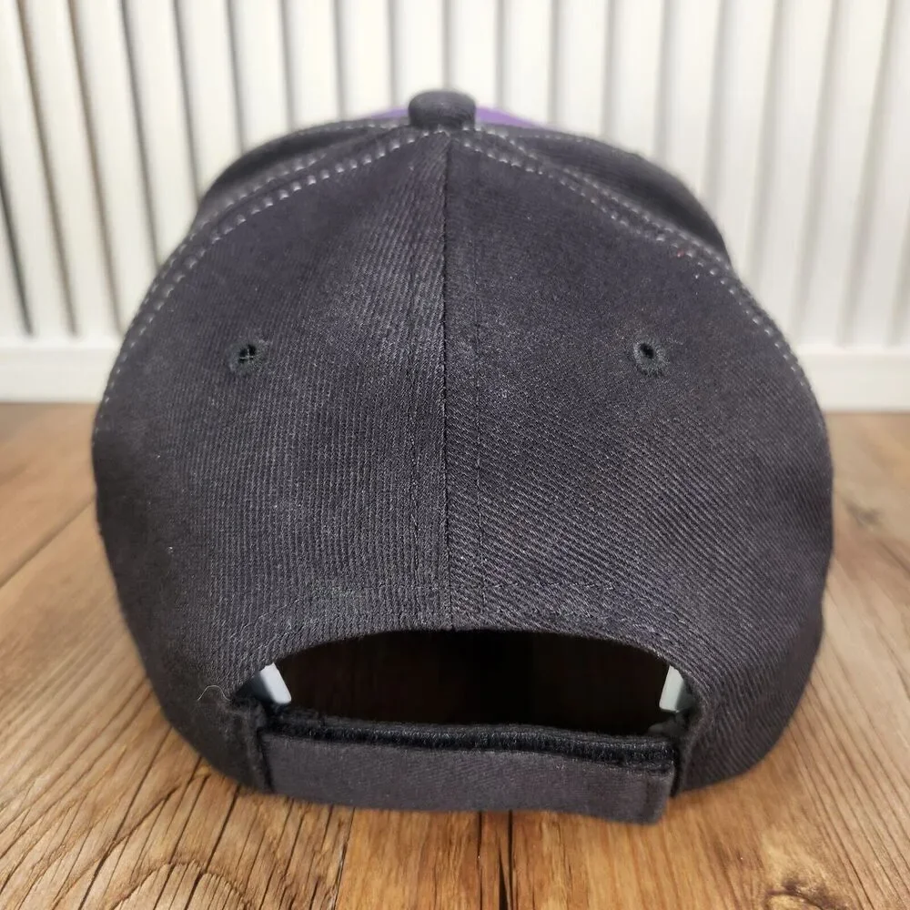 Colorado Rockies Hat Cap Strap Back Purple Black MLB Genuine Merchandise Sports